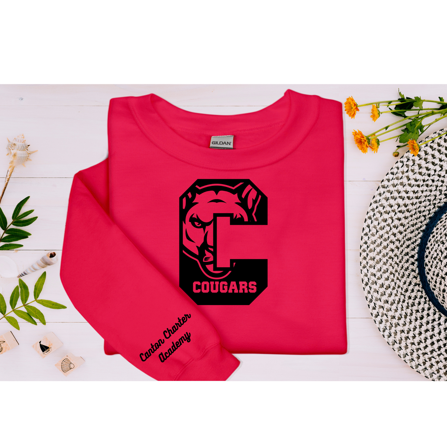 Sweat Shirt - Big C with Sleeve Detail