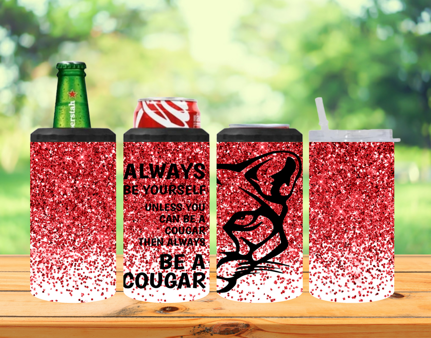 4 in 1 Can Cooler - Always A Cougar