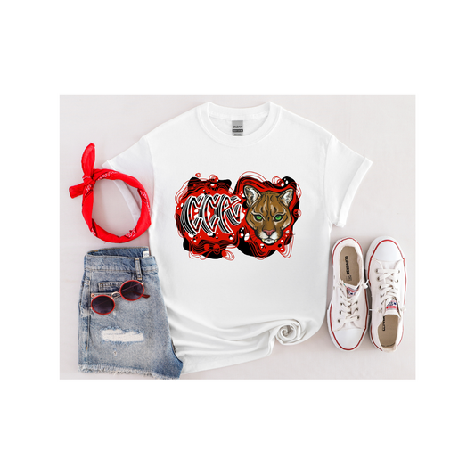 Graffiti CCA Sublimation White Short Sleeved T-Shirt - Youth and Adult Sizes Available