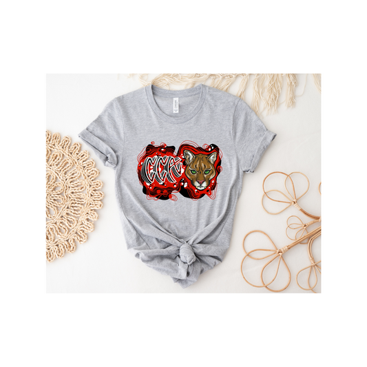 Graffiti CCA Light Gray Short Sleeved T-Shirt - Youth and Adult Sizes Available