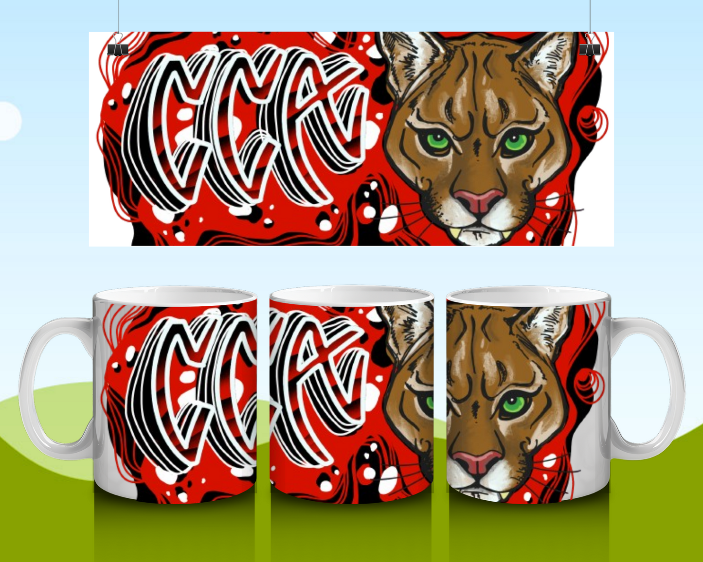 15oz Coffee Mug With Graffiti CCA Design