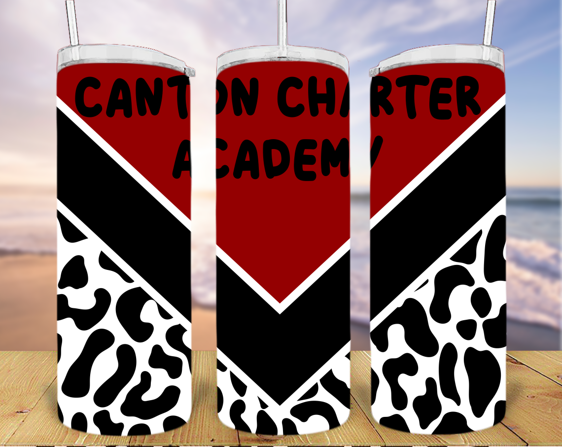 20oz Skinny Tumbler - V Design with CCA