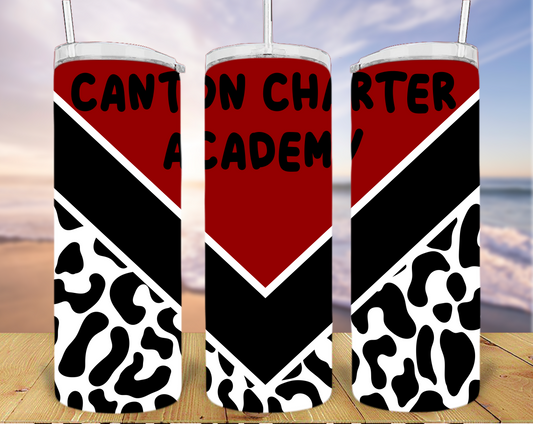 20oz Skinny Tumbler - V Design with CCA